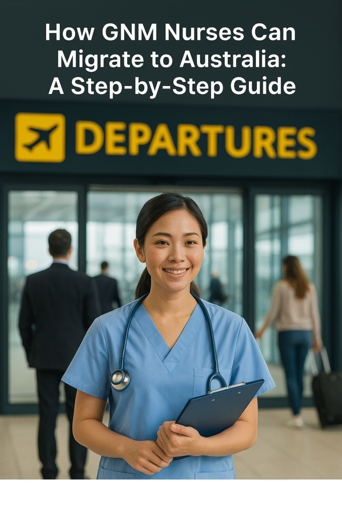 GNM nurse exploring pathways to become a registered nurse in Australia