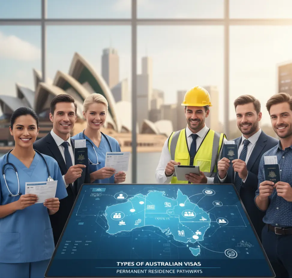 types of PR visa in Australia for migration and career opportunities