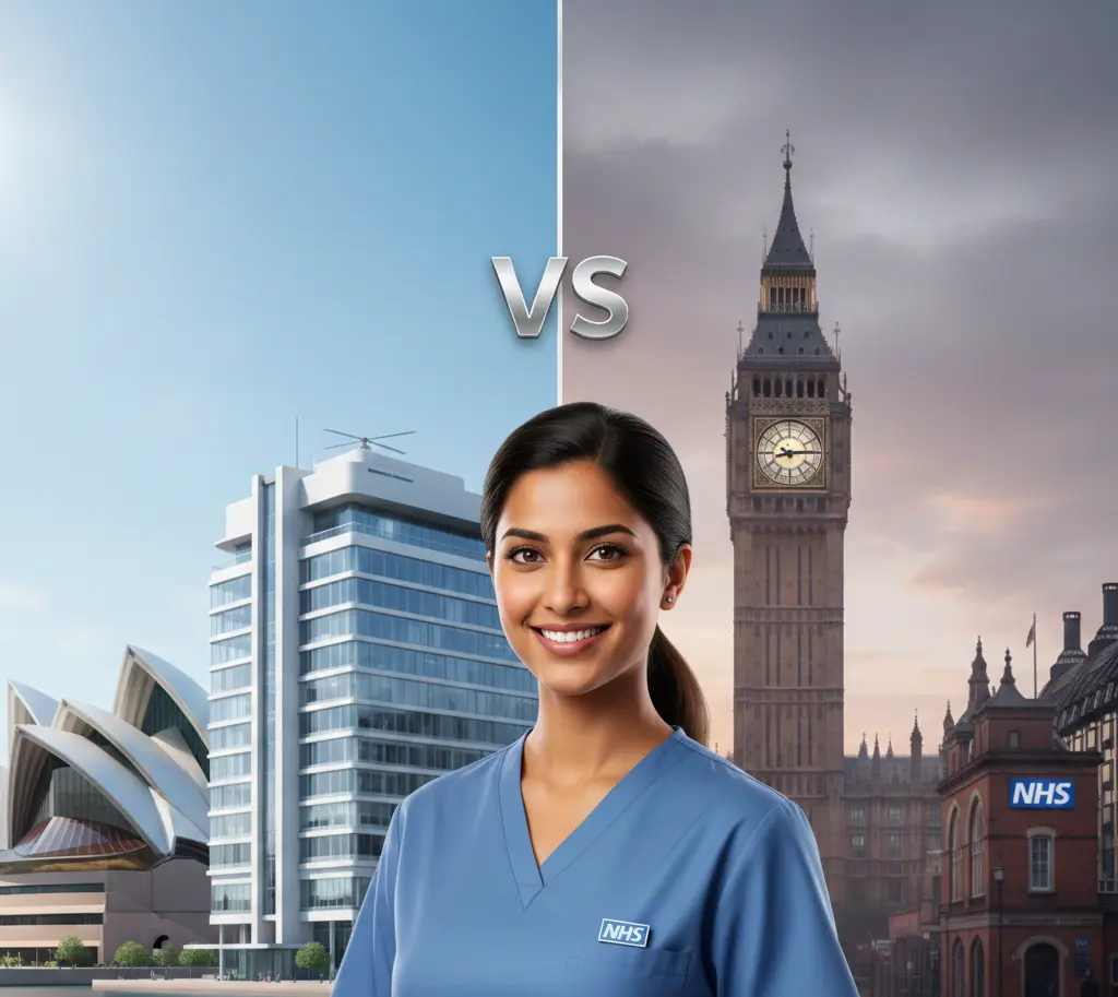 Which is Better, Australia or UK for Nurses-blog hero image