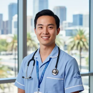 male nurse in australia